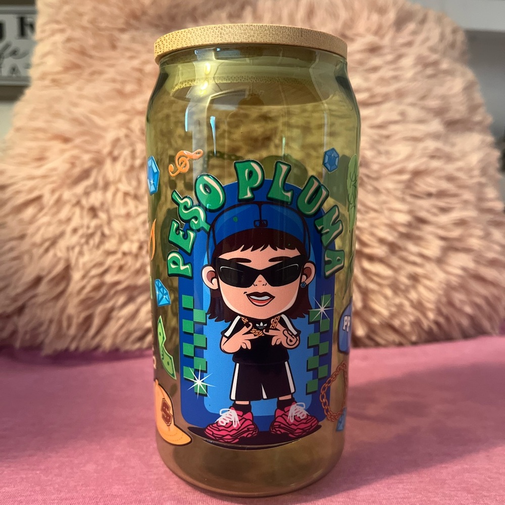 Custom glass cup